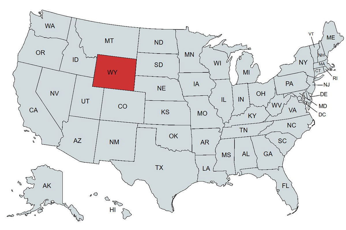 emu Wyoming Representatives Map